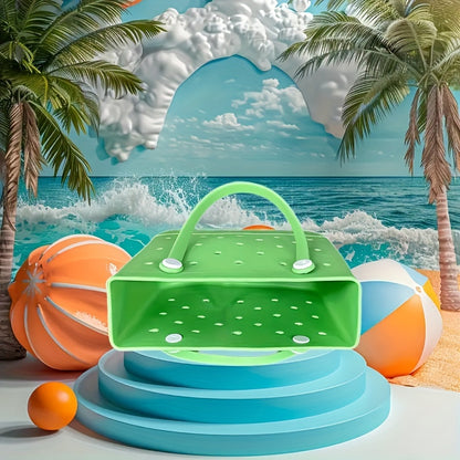 1Pc Medium-sized Beach Tote, Washable And Long-lasting, Great For Beach, Boat, Or Pool Use (accessories Not Included)